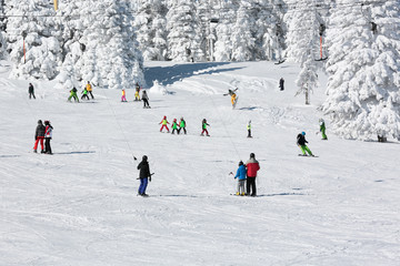 ski resort of Uludag Mountain. Turkey