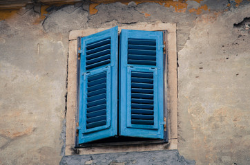 blue mystery window