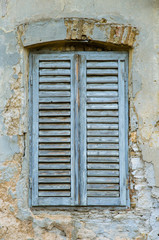 Fototapeta na wymiar old mystery window
