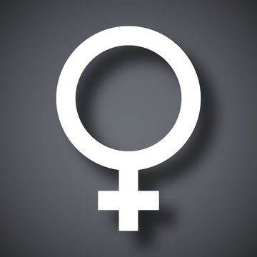 Vector female sex symbol