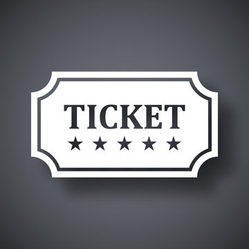 Vector ticket icon
