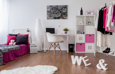 Punk girl room design
