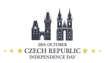 Obraz premium Independence Day. Czech Republic