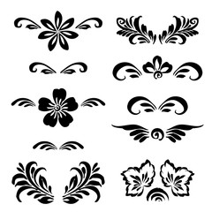 Fototapeta premium Stylized floral ornament