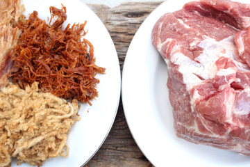 Dried shredded pork chinese food