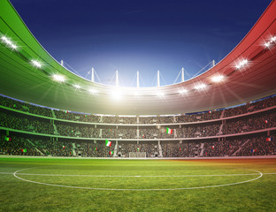 Stadion farbiges Licht Italien 2 © OH