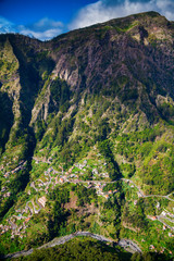 winding roads and small houses in the Nun's Valley