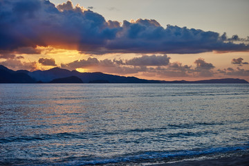 Obraz premium Palawan Philippines Seascapes Sunset