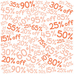 wallpaper for clearance sale season in orange theme