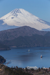 Obraz premium 箱根峠付近から見た富士山