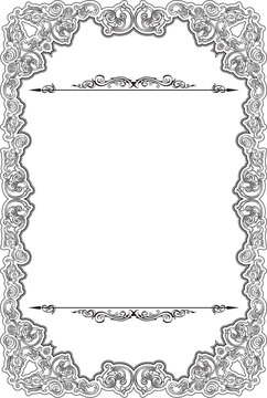 Vintage baroque art frame