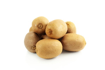 Kiwi fruits  isolated on white background