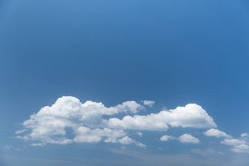 Naklejka na ściany i meble Wonderful white cloud with blue sky