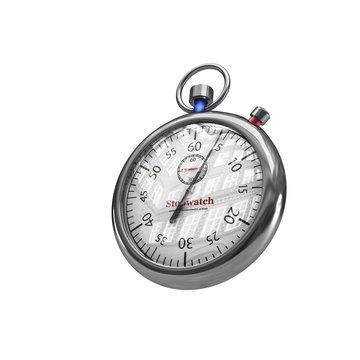 Stopwatch on the white background