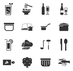 Food and kitchen icons set