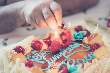 Obraz na płótnie Canvas Birthday cake