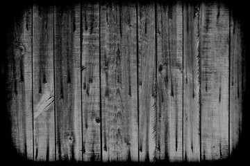 wooden old fence spiked