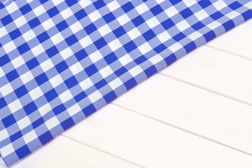 Blue tablecloth