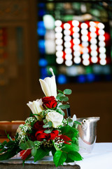 bride's wedding bouquet