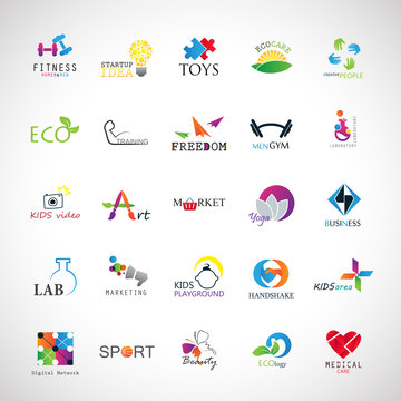 Flat Colorful Icons Set. Collection Of Color Icons,For Web,Websites, Print,Presentation Templates,Mobile Applications And Promotional Materials.Medical, Ecology,Beauty, Digital Network,Sport,Handshake