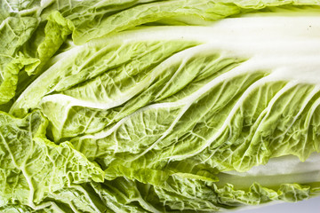 Chinese cabbage leaf texture background