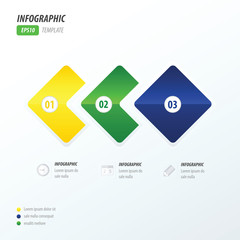 Rounded rectangles infographic brazil style