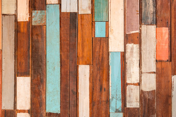 texture of decorative old wood wall stripe