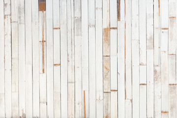 texture of decorative old white wood stripe