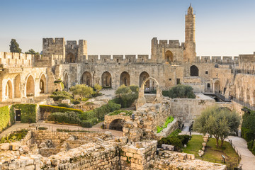 Fototapeta premium Wieża Dawida w Jerozolimie, Izrael.