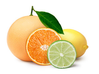 Citrus fruits with clipping paths