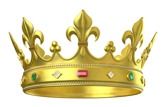Gold crown with jewels