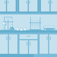 Background of laboratory interior