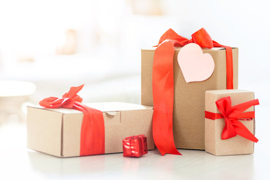 Gift box with heart