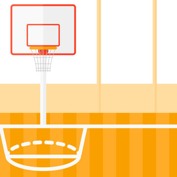 Background of basketball court.