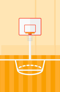 Background of basketball court.