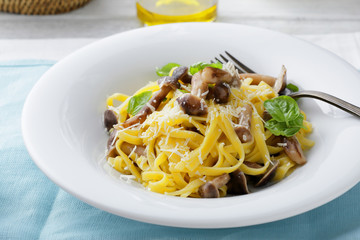  tagliatelle with forest mushrooms