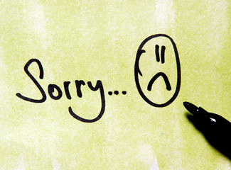 sorry note