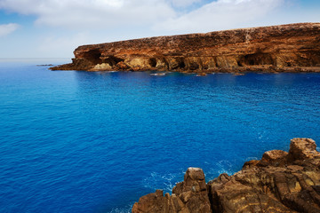 Ajuy beach Fuerteventura at Canary Islands