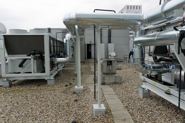 Air Cooled Water chiller with piping
