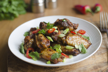 Fototapeta premium Barbecue chicken wings