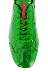 Tip of sport shoes isolated on white