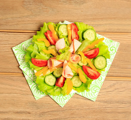 Fresh vegetable salad,healthy food