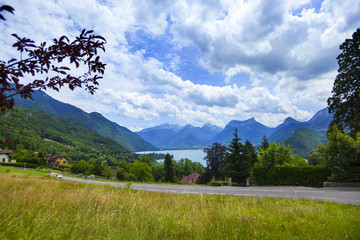 Annecy lake, Haute Savoy, French Alps