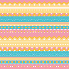 Mexican seamless ethnic pattern.