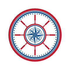 Wind rose symbol