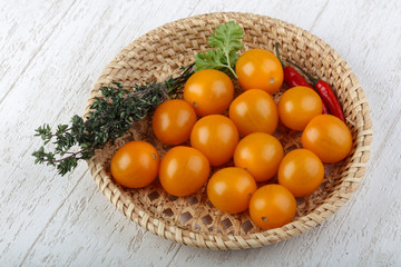 Yellow cherry tomato