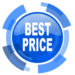 best price blue glossy circle modern web icon