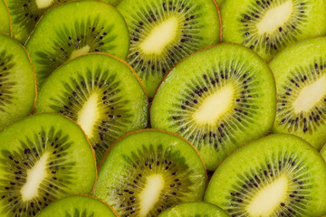 Kiwi slices for background