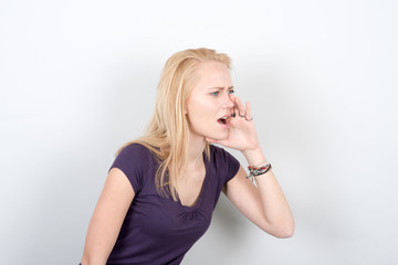 Young girl shouting
