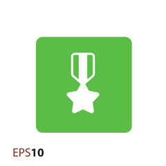 Star medal icon for web and mobile